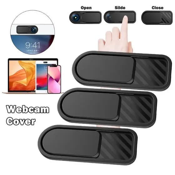 Capa Deslizante De Webcam De Plástico Voltada Para A Frente-Ultra Fina , Universal-Adesivo De Privacidade Lentes De Celu