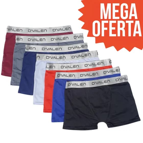 Kit 3 Cueca Box Boxer Masculina Adulto Microfibra Original Cueca Box Boxer Dvalen Modas