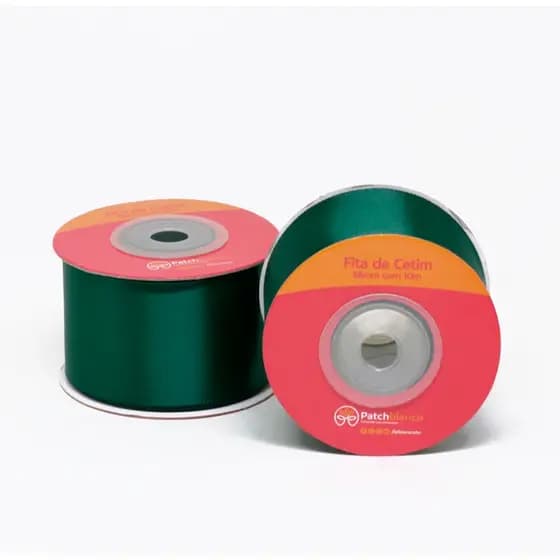 Fita De Cetim Verde Bandeira - 10m x 38mm