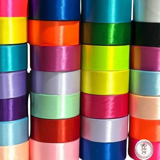 Fita Cetim N° 9 /40mm Fitas p caixa de Presente Laços Cores N9 para Artesanato Pronta entrega para Buquês Embalagem