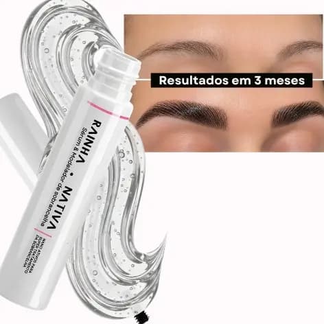 Sérum de crescimento e Modelador de Sobrancelha Rainha Nativa