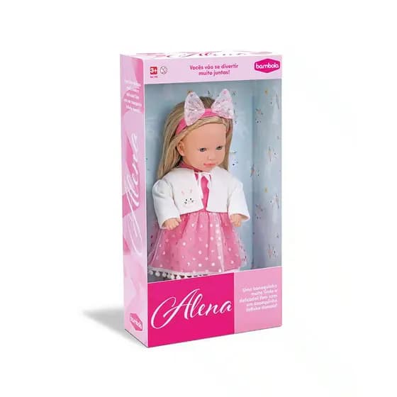 Boneca Alena Delicada Elegante E Fofinha Bebê - Bambola