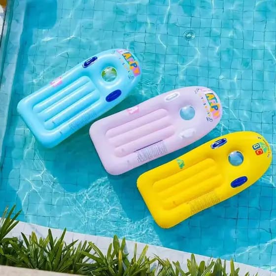 Prancha Inflável Infantil 110cm Estável e Segura para Crianças Bodyboard Piscina Praia