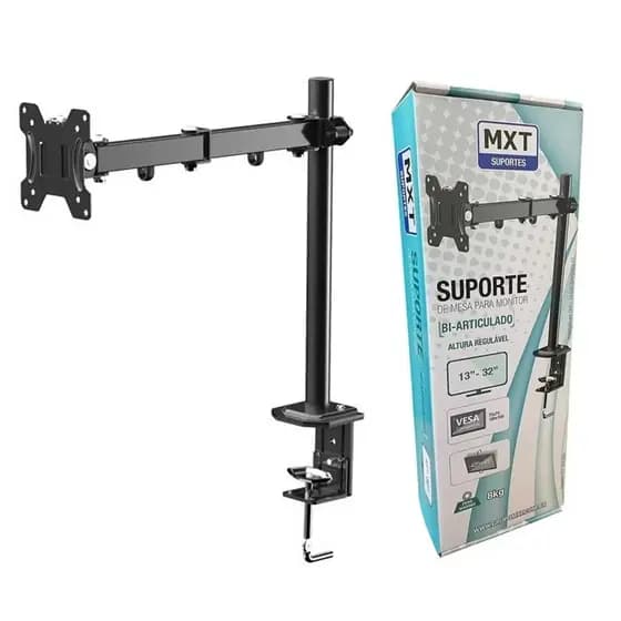 Suporte Bi-Articulado de Mesa para Monitor de 13-32" MXT - AR-203