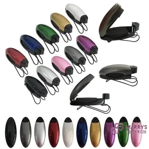 Porta Óculos Veicular Premium Clip Suporte Quebra Sol Carro Universal