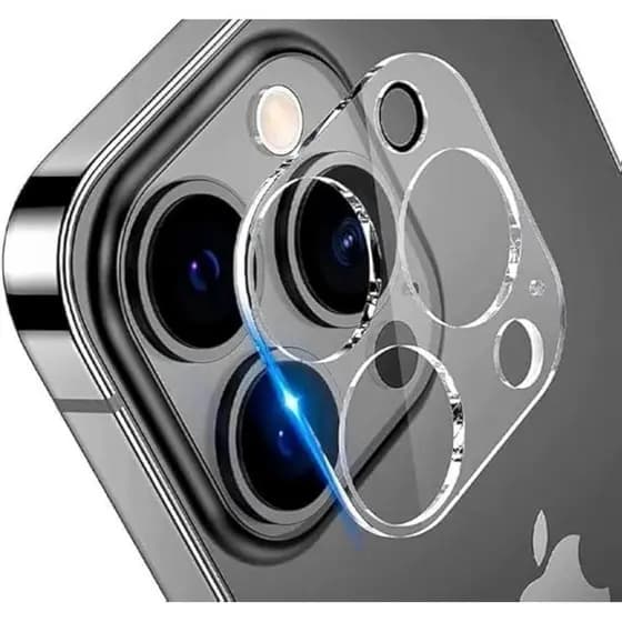 Película Protetora de Câmera Compatível iPhone 11 12 13 14 15 16 Pro Max Linha Premium
