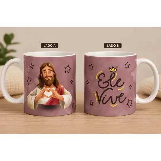 Caneca Personalizada/ Caneca Fé/ Caneca Jesus