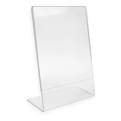 Display Porta Folha MESA ou PAREDE A5 Vertical Horizontal formato T ou L Mesa Balcão 21 x 14,8