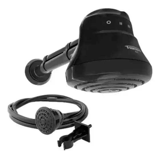 chuveiro Ducha Faminho Black 4T com Cano 127v