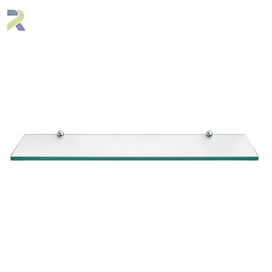 Prateleira De Vidro 40x10 Incolor Nicho Para Banheiro Suporte Porta Shampoo Multiuso 6mm