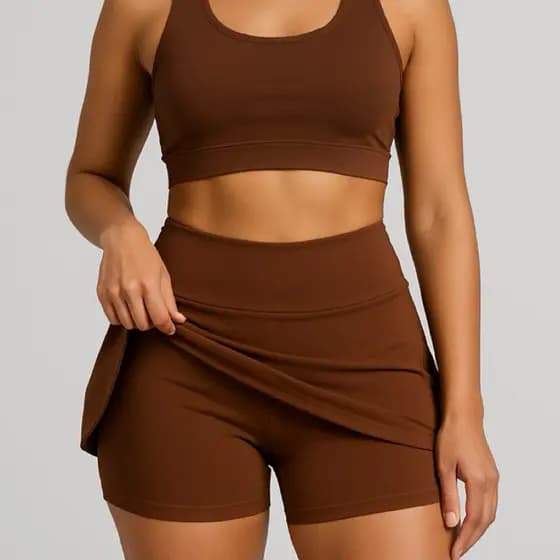 Short Saia De Academia Fitness Treino Suplex