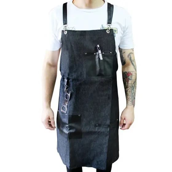 Avental Bartender em Jeans preto