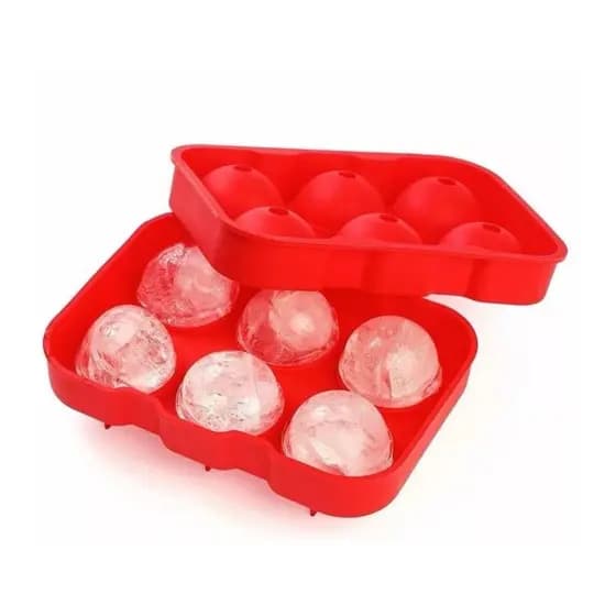 Forma De Gelo 6 Esferas Em Silicone 4.5 cm