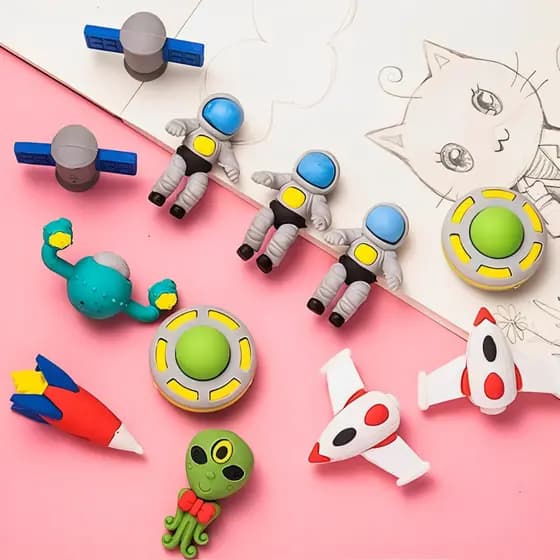 "Kit Brinquedo de Borrachas – Transforme a Correção!"