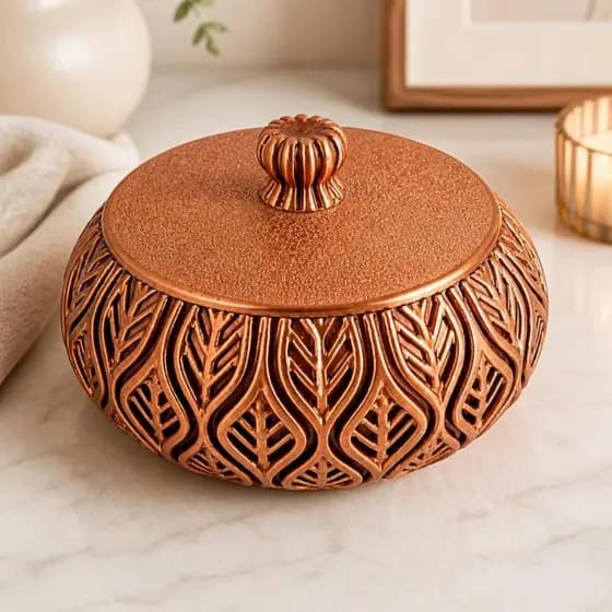 Porta Joias Rosé Organizador Luxo Decoração Quarto penteadeira