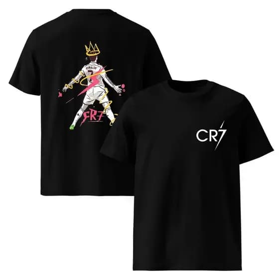 Camisa Camiseta Cristiano Ronaldo Cr7 Personalizada Futebol Novo Unissex Infantil Premium Menino Menina