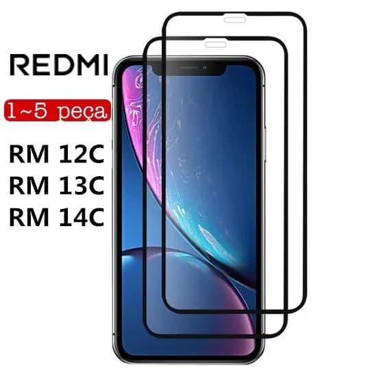 Película De Vidro 3D Para Xiaomi Redmi 12C/13C/14C - Películas de Vidro 3D