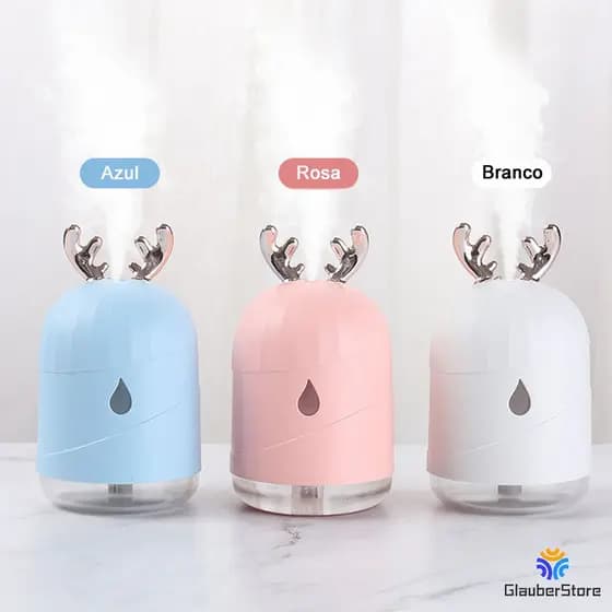 Umidificador Difusor De Ar Portátil Purificador Usb Led Casa Grande Capacidade