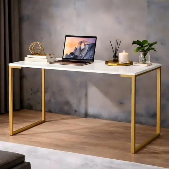 Mesa Escrivaninha Industrial 90x45cm Para Computador Notebook Escritório Home Office