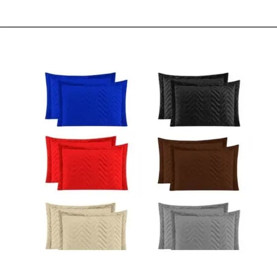 kit Duas Capa Porta Travesseiro Matelado 70cm x 50cm