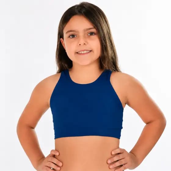 Top Nadador Infantil Fitness Feminino Ginástica Escola Kids Colégio e Esportivo