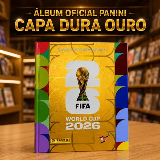 Álbum Capa Dura Ouro - Copa Do Mundo 2026 - Fifa World Cup