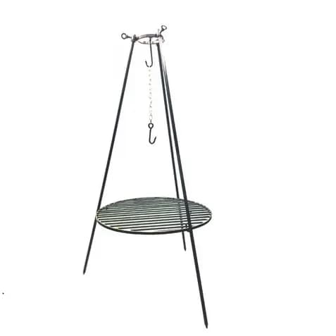 Trempe Campeira Fogo De Chão E Churrasco Com Grelha 110cm