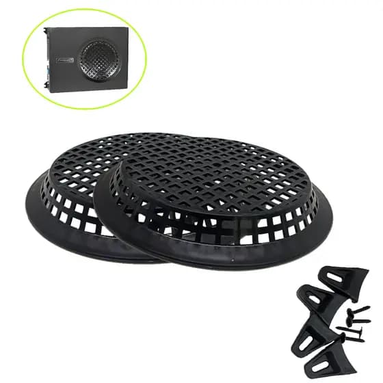 2 Telas proteção para Alto Falante Sub Woofer Panela 8 Pol Profissional plastico
