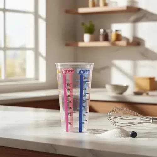 Copo Medidor De Ingredientes Medidas Graduado 500ml Grande Transparente