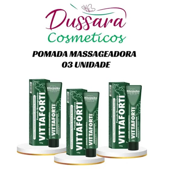 Kit com 12 Unidades Pomada Massageadora Vittaforti 150G