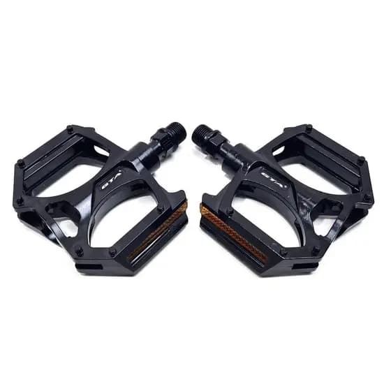 Pedal Plataforma Bike GTA em Aluminio Rosca Grossa com Travas para BMX Enduro XC