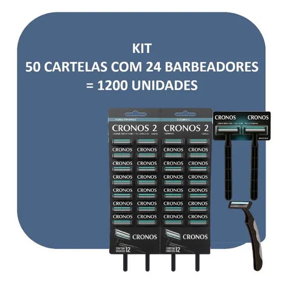 Aparelho De Barbear Descartável Cronos - Com 1200un