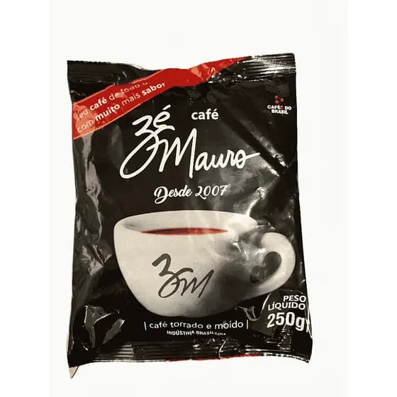 Café Em Pó Torrado E Moído Zé Mauro Tradicional Pacote 250g