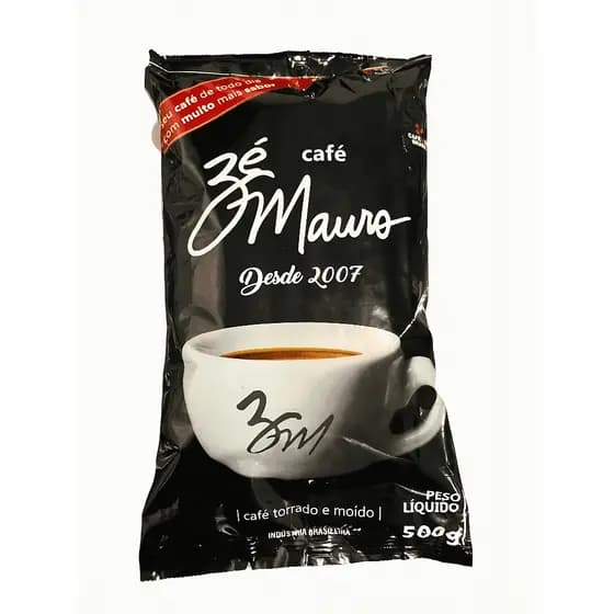 Café Em Pó Torrado E Moído Zé Mauro Tradicional Pacote 500g