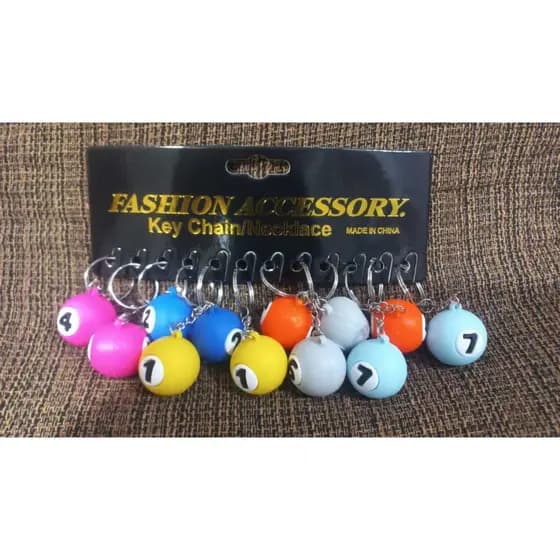 kit 12, 24, 36, 48 chaveiro Bola de Sinuca