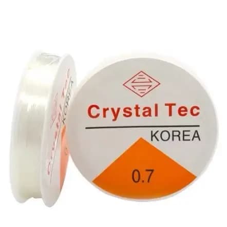 02 ROLOS FIO DE SILICONE - PARA PULSEIRA, COLAR, ARTESANTO- 10 METROS CADA ROLO