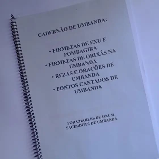 Apostilāo de Umbanda com Firmezas de Exu a Orixás Rezas e Orações de Umbanda e Pontos Cantados Combo todas apostilas