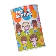 Jogo Bíblico Infantil Kit Pote Oração Com Fichas Para Ministério Infantil
