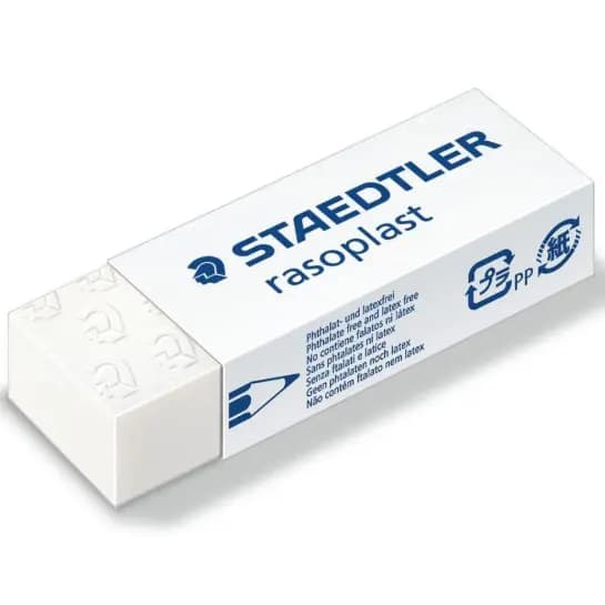 BORRACHA RASOPLAST BRANCA GRANDE STAEDTLER