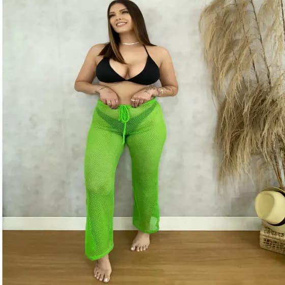 CALÇA ARRASTAO/SAIDA DE PRAIA/CALÇA PISINA\ PRAIA \FASHION\ ELEGANTE