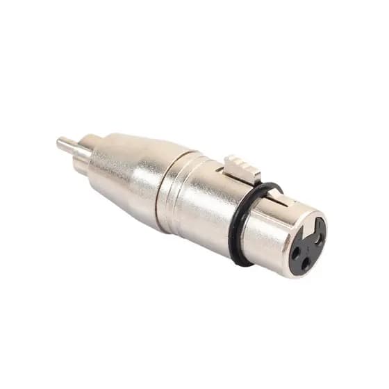 Plug Adaptador Rexlis XLR Fêmea P/ RCA Macho - AC2832