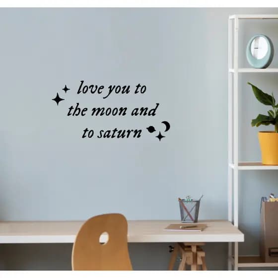Adesivo Love You to the Moon and to Saturn Taylor Swift Seven Folklore
