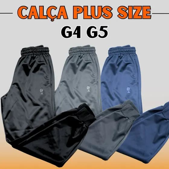 Calça Plus Size Flanelada Masculina Quentinha G4 G5