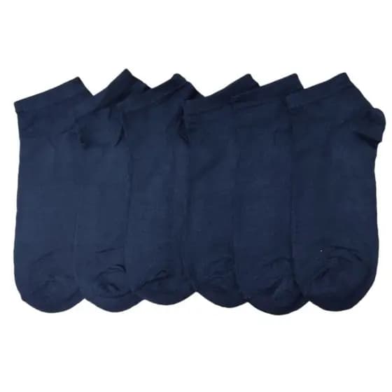 Kit 12 Pares de Meia Preta Soquete Cano Curto Unissex