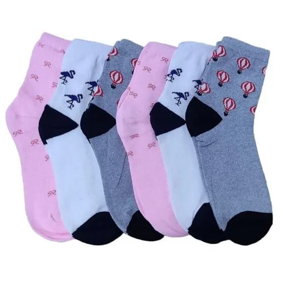 Kit 6/12 Pares De Meia Feminina Altomax Cano Longo Grosso