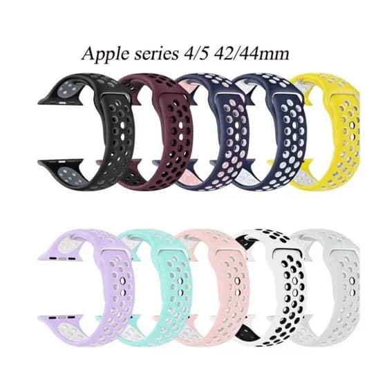 Pulseira De Silicone Esportiva Para Smart Watch 38mm / 40mm / 42mm / 44mm