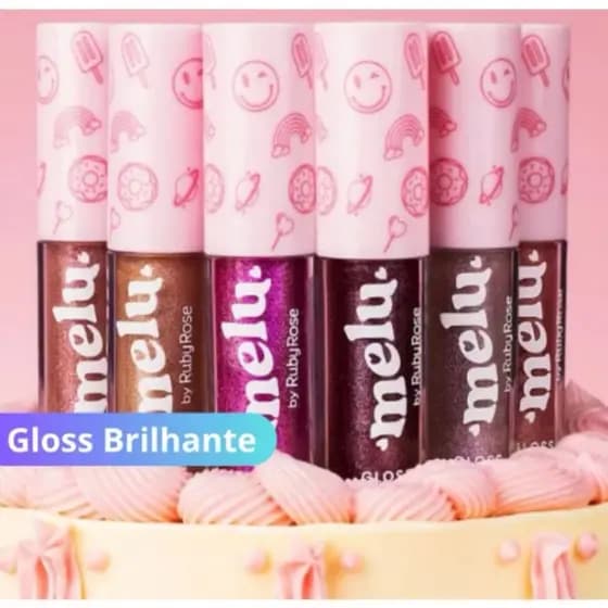 Gloss Labial Brilhante Melu by Ruby Rose Nova Fórmula Gloss Brilhante Lip Gloss