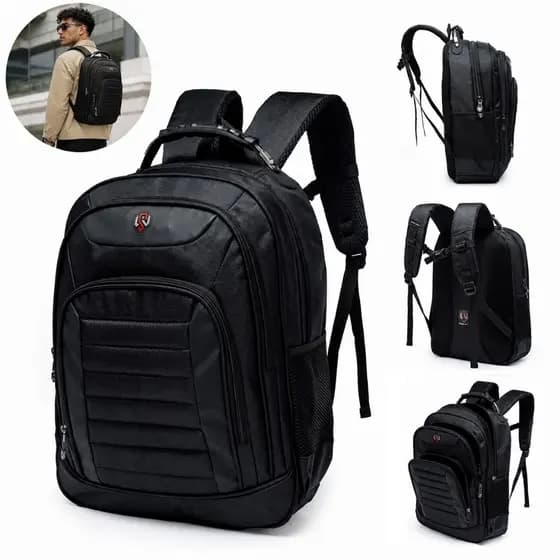 Mochila Executiva Trabalho Laptop Reforçada Cabo De Aço Swissport