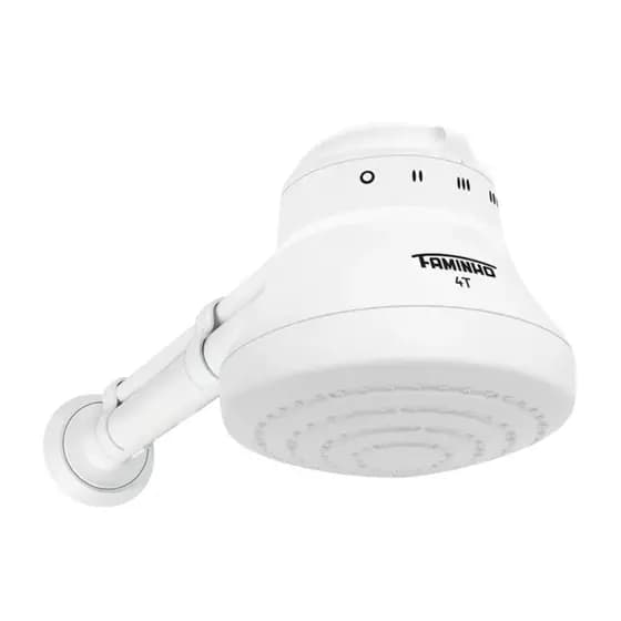 Ducha Faminho 4t 220v/6800w Com Cano 30cm - Fame Cor Branco