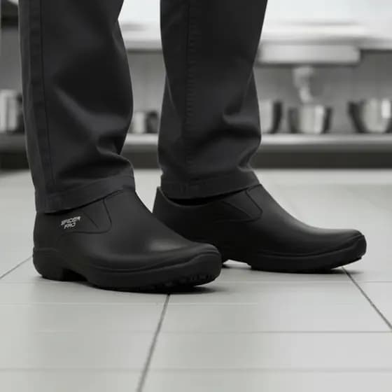 Sapato Antiderrapante Profissional de Limpeza Para Cozinha Hospital e Enfermagem